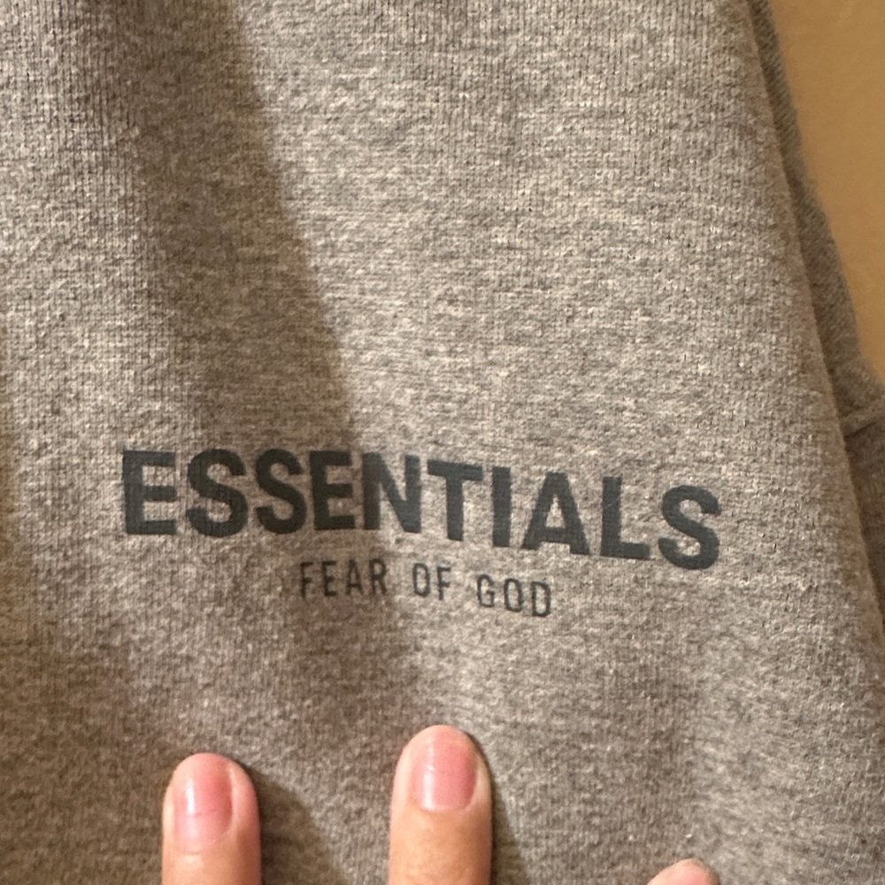 Essentials Heather Gray Pullover - Picture 3 of 6